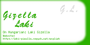 gizella laki business card